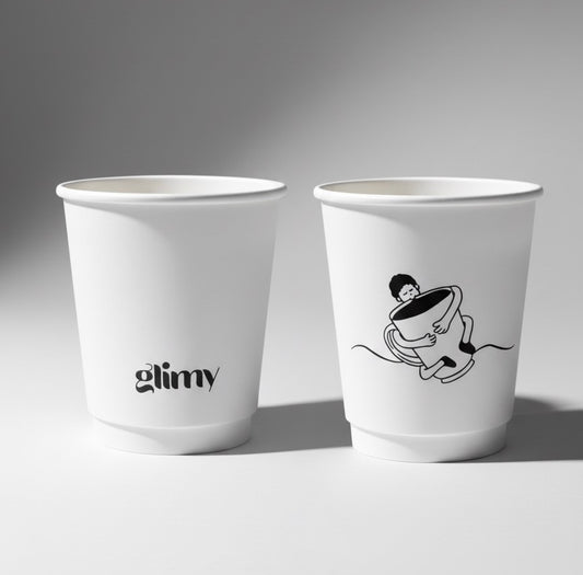 Glimy Paper Cups — 8 oz (30 pcs)